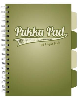 Opakowanie Project Book Olive Green B5/200K kratka oliwkowy