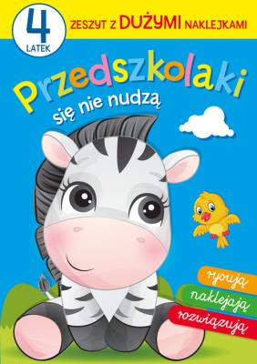 Przedszkolaki się nie nudzą 4-latek. Autor: Lekan Elżbieta, Myjak Joanna. SmakLiter.pl Okładka książki Przedszkolaki się nie nudzą 4-latek