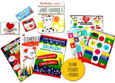 Przedszkole w domu. Już piszę. Zestaw 3 książek. Autor: Wileńska Agnieszka. SmakLiter.pl Okładka książki Przedszkole w domu. Już piszę. Zestaw 3 książek