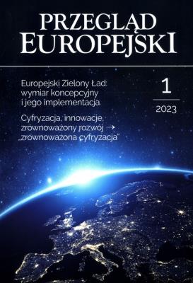 Przegląd Europejski 1/2023. Wydawca: Wydawnictwa Uniwersytetu Warszawskiego. SmakLiter.pl Opakowanie Przegląd Europejski 1/2023
