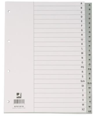 Przekładki A4 PP szare 20 kart. Wydawca: Q-CONNECT. SmakLiter.pl Opakowanie Przekładki A4 PP szare 20 kart