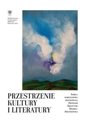 Okładka książki Przestrzenie kultury i literatury