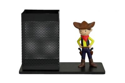 Przybornik biurkowy z figurką: Bolek Kowboj. Wydawca: Tisso-Toys. SmakLiter.pl Opakowanie Przybornik biurkowy z figurką: Bolek Kowboj