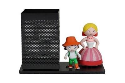 Przybornik biurkowy z figurkami: Hanka i Cypisek. Wydawca: Tisso-Toys. SmakLiter.pl Opakowanie Przybornik biurkowy z figurkami: Hanka i Cypisek