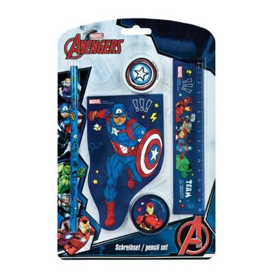 Przybory szkolne Avengers 5el. Wydawca: Cass Film. SmakLiter.pl Opakowanie Przybory szkolne Avengers 5el