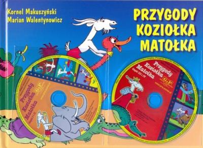 Przygody Koziołka Matołka + 2 CD. Autor: Kornel Makuszyński, Walentynowicz Marian. SmakLiter.pl Okładka książki Przygody Koziołka Matołka + 2 CD