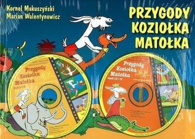 Przygody Koziołka Matołka + 2CD w.2022. Autor: Kornel Makuszyński, Kornel Makuszyński     Marian Walentynowicz. SmakLiter.pl Okładka książki Przygody Koziołka Matołka + 2CD w.2022