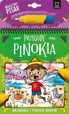 Przygody Pinokia. Malowanka z pisakiem wodnym. Autor: Michalec Bogusław. SmakLiter.pl Okładka książki Przygody Pinokia. Malowanka z pisakiem wodnym