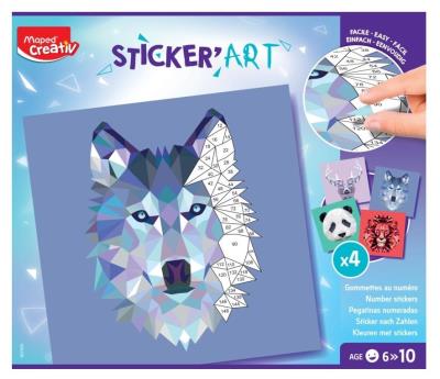 Opakowanie Przyklejanie po numerach Sticker Art CREATIV