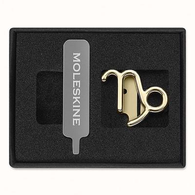 Opakowanie Przypinka do notatnika zodiak koziorożec złota