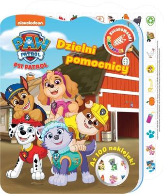 Okładka książki Psi Patrol. Kolorowanki naklejanki cz.4