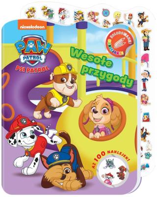 Okładka książki Psi Patrol. Kolorowanki Naklejanki. Wesołe..