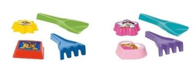 Opakowanie Psi Patrol komplet do piasku 4 el. mix