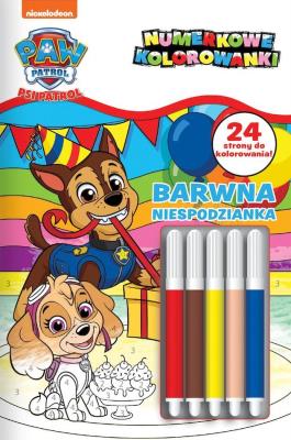 Psi Patrol Numerkowe kolorowanki cz.5. Autor:   Praca zbiorowa. SmakLiter.pl Okładka książki Psi Patrol Numerkowe kolorowanki cz.5