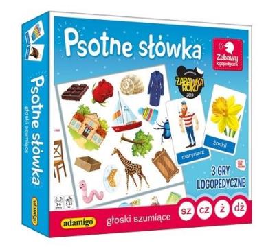 Okładka książki Psotne słówka Głoski szumiące sz cz ż dż