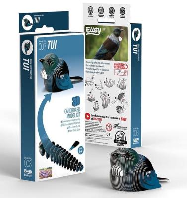 Opakowanie Ptak Kędziornik Eugy. Eko Układanka 3D