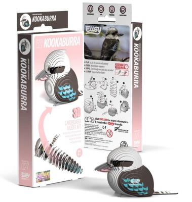 Opakowanie Ptak Kukabura Chichotliwa Eugy. Eko Układanka 3D