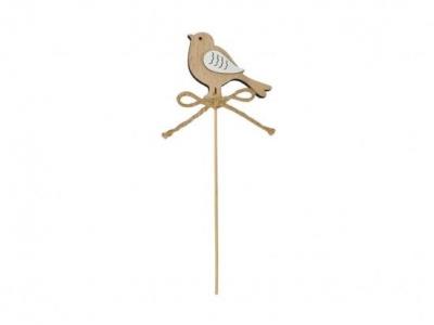 Ptak na piku drewniany 25cm. Wydawca: MFP. SmakLiter.pl Opakowanie Ptak na piku drewniany 25cm