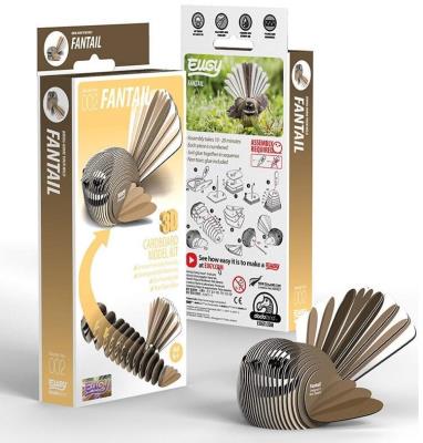 Opakowanie Ptak Wachlarzówka Eugy. Eko Układanka 3D