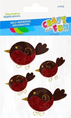 Opakowanie Ptaszki samoprzylepne 4szt