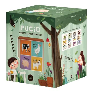 Pucio Sorter logopedyczny. Autor: Galewska-Kustra Marta. SmakLiter.pl Okładka książki Pucio Sorter logopedyczny