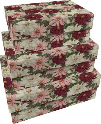 Opakowanie Pudełka ozdobne Dalia fioletowa 3szt