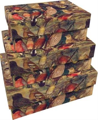 Opakowanie Pudełka ozdobne Ptaki 3szt