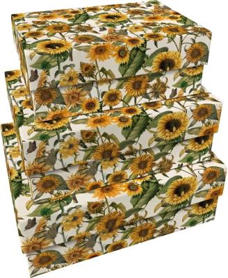 Opakowanie Pudełka ozdobne Słoneczniki 3szt