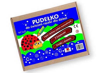 Pudełko do ćwiczeń rączki dla dzieci. Autor: Wileńska Agnieszka. SmakLiter.pl Okładka książki Pudełko do ćwiczeń rączki dla dzieci