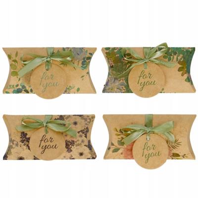 Opakowanie Pudełko na prezenty 15x7cm kwiaty 8 szt.