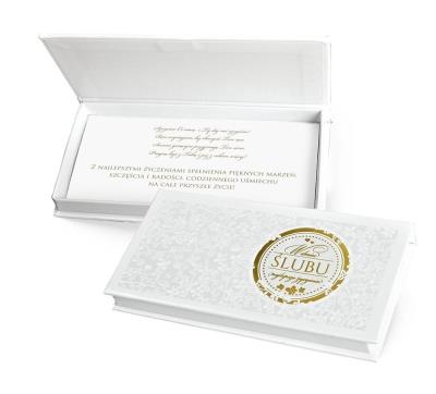 Opakowanie Pudełko ozdobne na banknoty Ślub