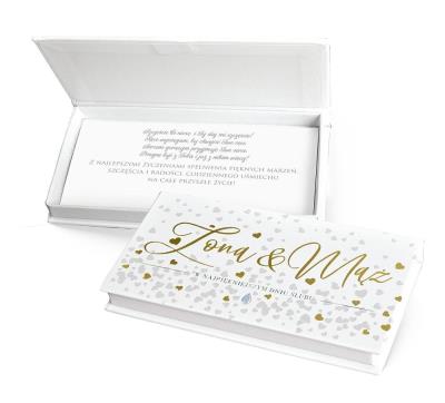 Opakowanie Pudełko ozdobne na banknoty Ślub