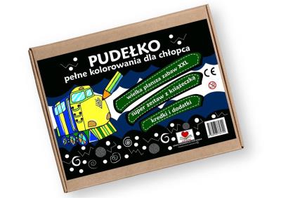 Okładka książki Pudełko pełne kolorowania dla chłopca