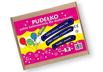 Okładka książki Pudełko pełne kolorowania dla dziewczynki