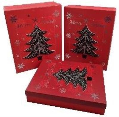 Opakowanie Pudełko prezentowe Boże Narodzenie 25x20x6,3cm