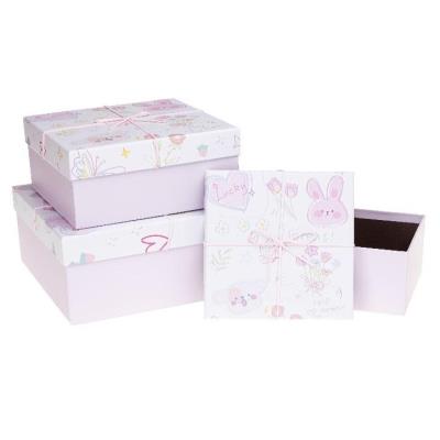 Opakowanie Pudełko prezentowe KW Pastel 3szt ROZETTE
