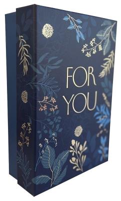 Opakowanie Pudełko prezentowe niebieskie średnie