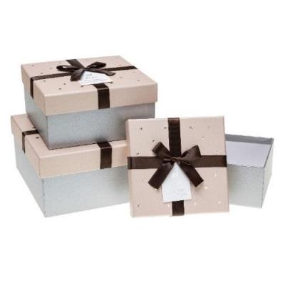 Opakowanie Pudełko prezentowe PUG-20P19-KW 3szt ROZETTE