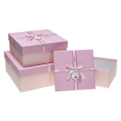 Opakowanie Pudełko prezentowe PUG-23229-KW 3szt ROZETTE