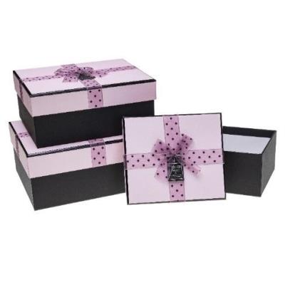 Opakowanie Pudełko prezentowe PUG-23285-PR 3szt ROZETTE