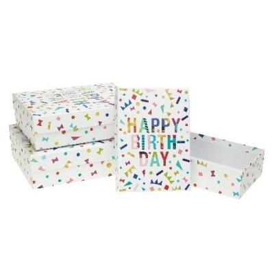 Opakowanie Pudełko prezentowe PUP-22023-PR 3szt ROZETTE