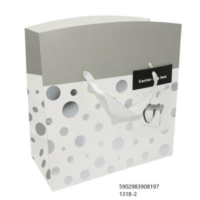 Opakowanie Pudełko prezentowe srebrzone L