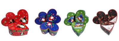 Opakowanie Pudełko Serce Boże Narodzenie 33x32,5x11,5cm MIX