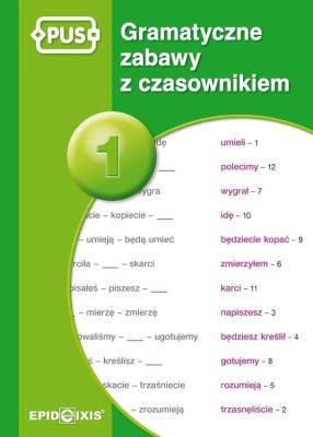 Okładka książki PUS Gramatyczne zabawy z czasownikiem