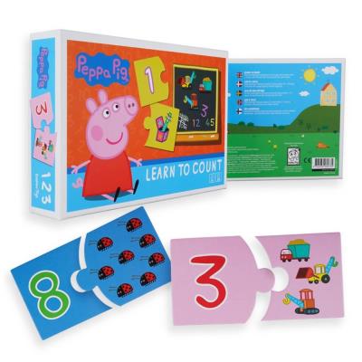 Opakowanie Puzzle 10 układanek 20el Świnka Peppa