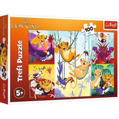 Puzzle 100 Dzielny Król Lew Disney 16478. Wydawca: Trefl PAP. SmakLiter.pl Opakowanie Puzzle 100 Dzielny Król Lew Disney 16478