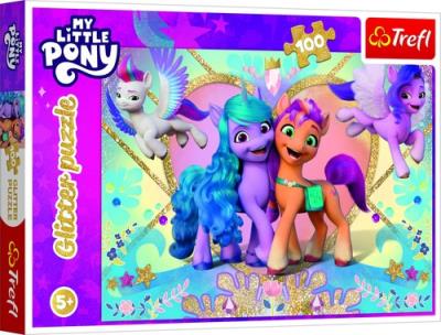 Opakowanie Puzzle 100 Glitter Błyszczące kucyki TREFL