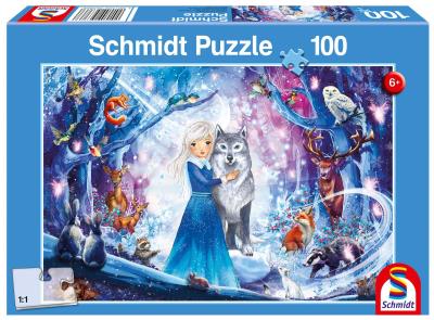 Opakowanie Puzzle 100 Księżniczka w zimowym lesie G3