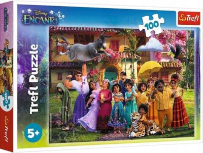 Opakowanie Puzzle 100 Magia czeka w Encanto TREFL