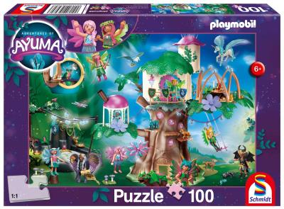 Puzzle 100 Playmobil Adventures of Ayuma. Wydawca: Schmidt. SmakLiter.pl Opakowanie Puzzle 100 Playmobil Adventures of Ayuma